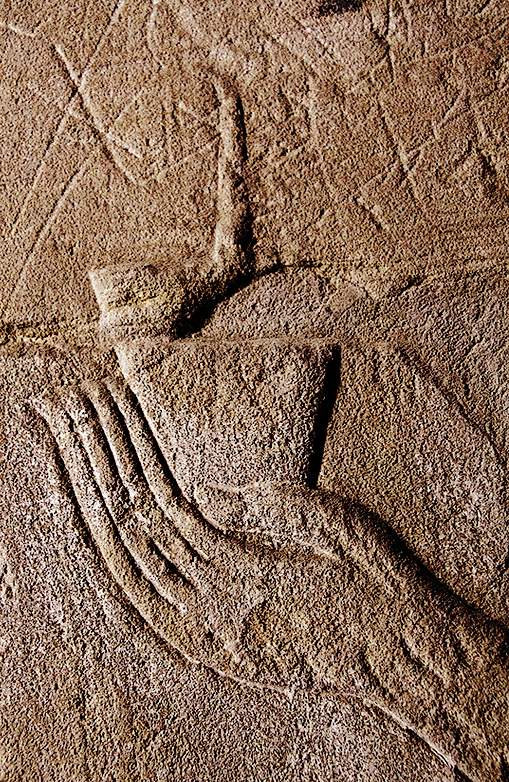 Edfu Hand with Bottle